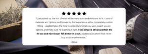 client 5 star review on google