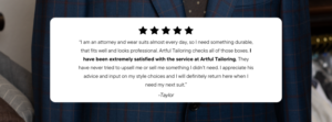 customer 5 star review google